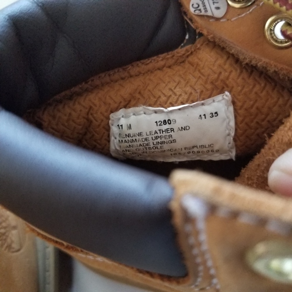 Timberland 6" DoubleWheat Nubuck Junior Youth Boot - Picture 6 of 6